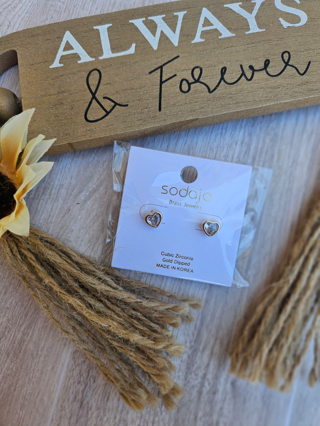 Stud Heart Earrings