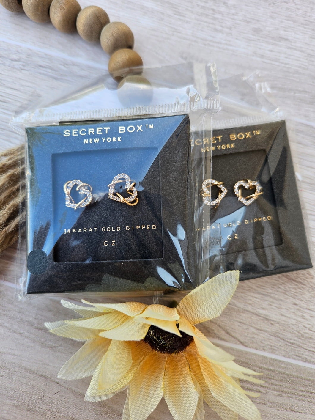 Secret Box Heart Earrings