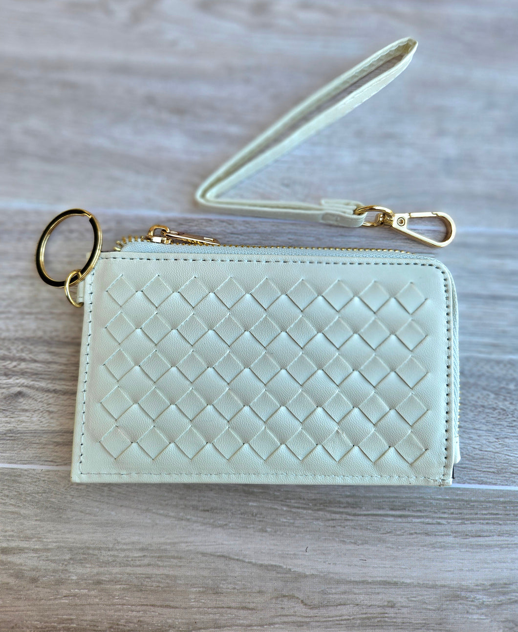 Mini White Wallet