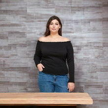 Load image into Gallery viewer, Long sleeve Smock (Black)
