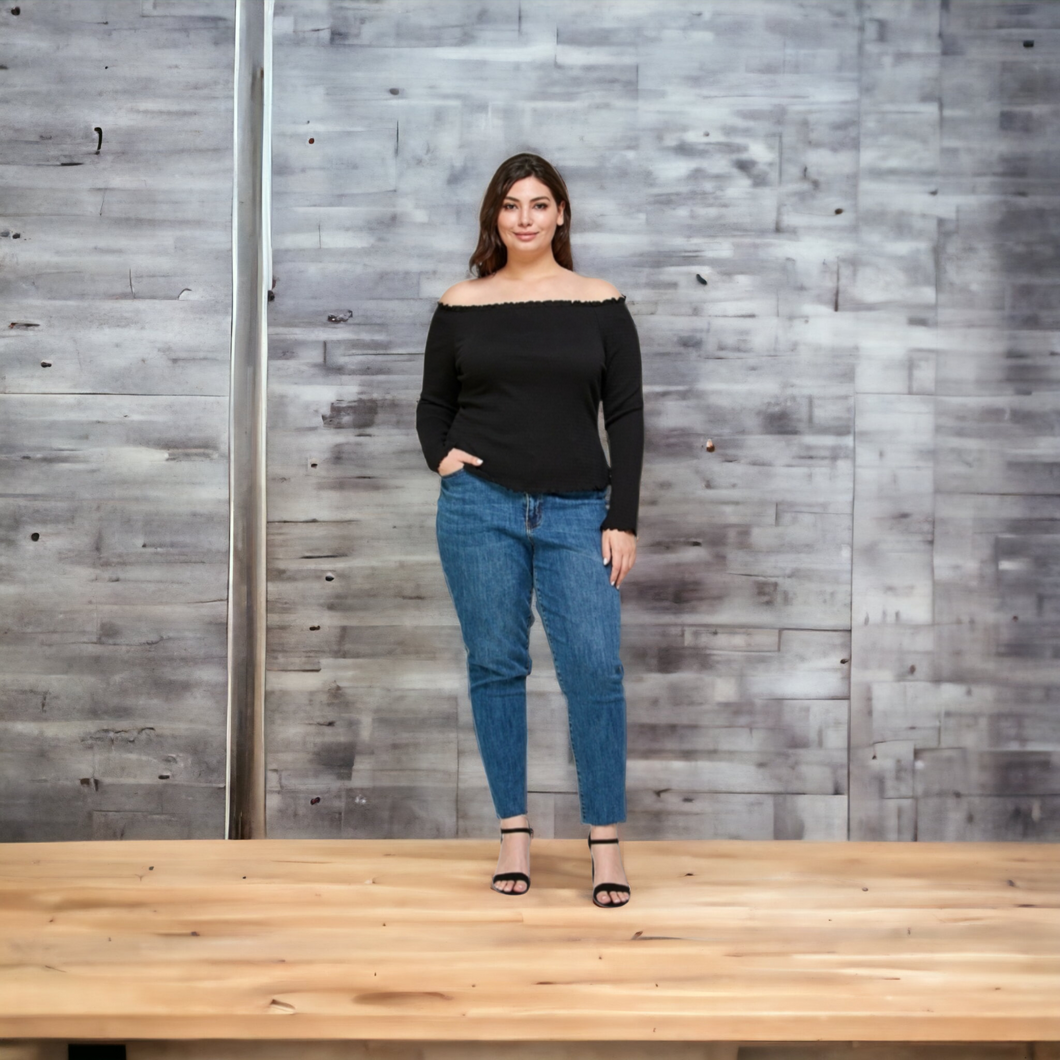 Long sleeve Smock (Black)