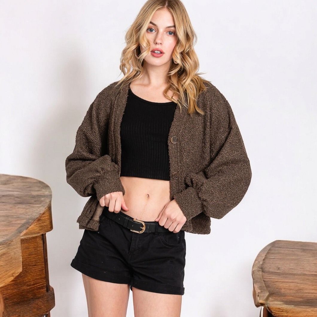 Cozy Choco Cardigan