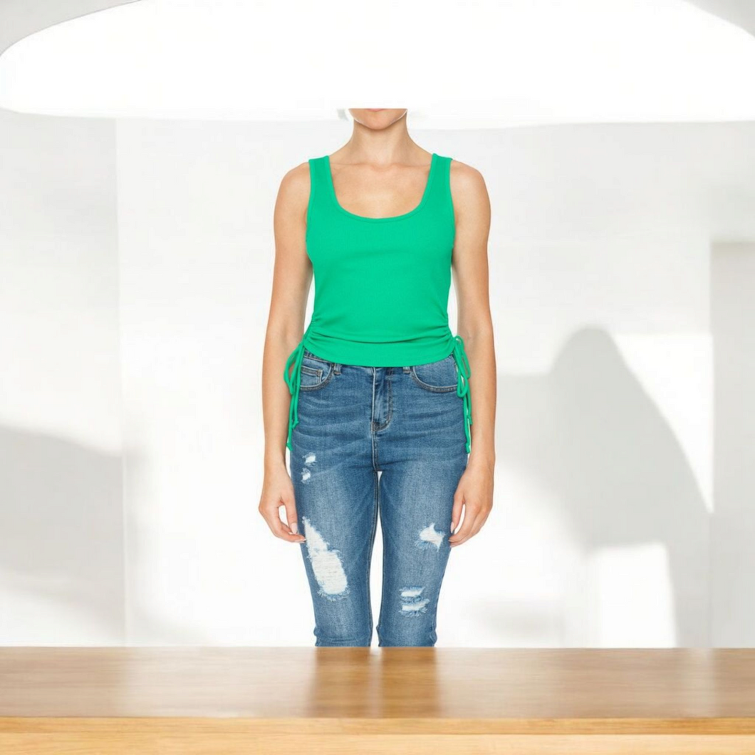 Side Rushing Clover Top