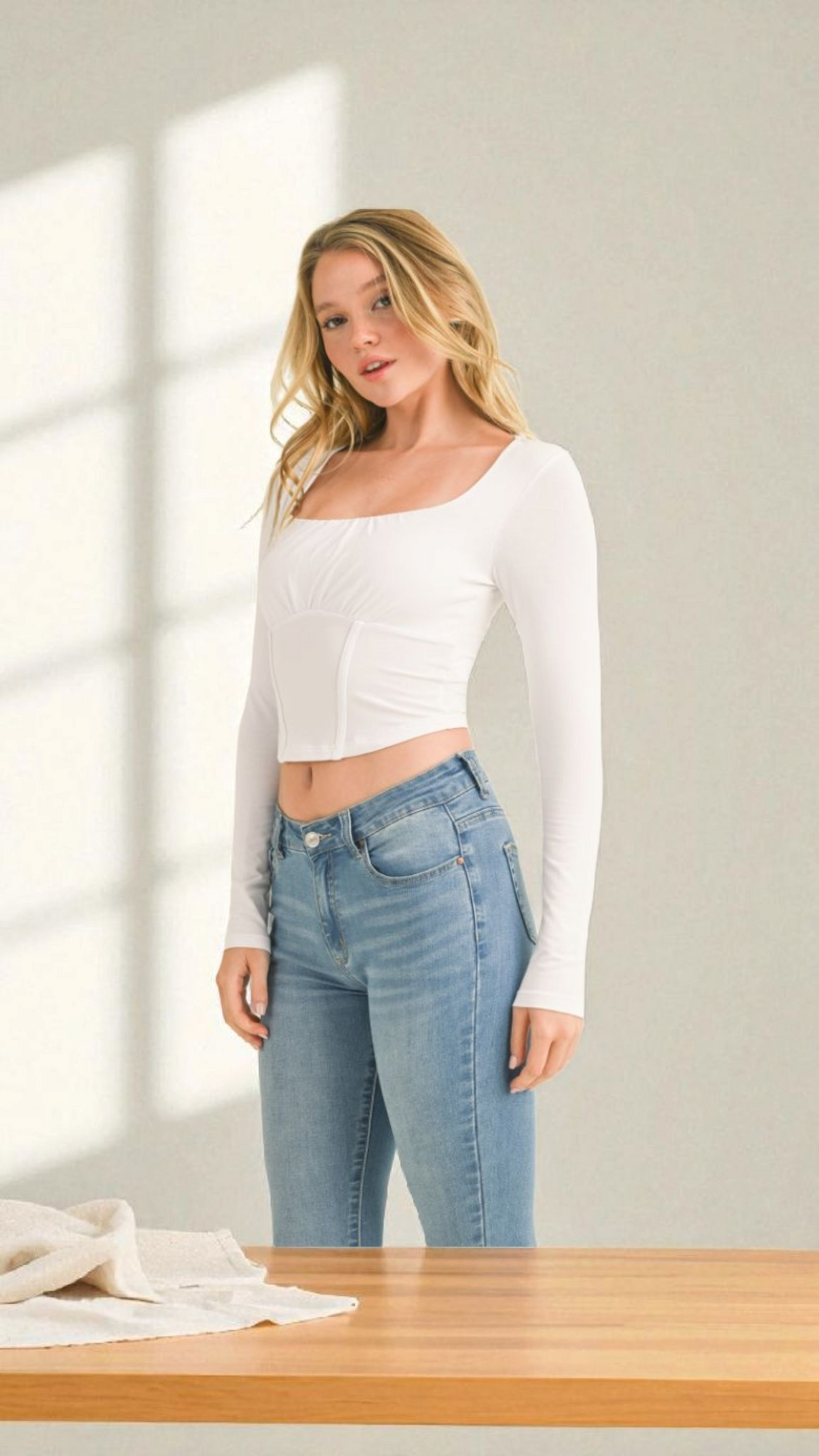 Corset Long Sleeve (White)