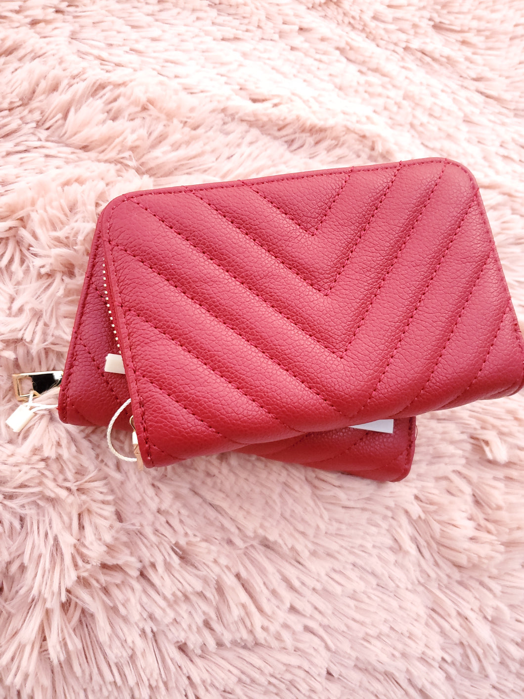 Red Zipper Wallet