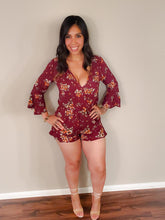 Load image into Gallery viewer, Flounced Sleeve Romper
