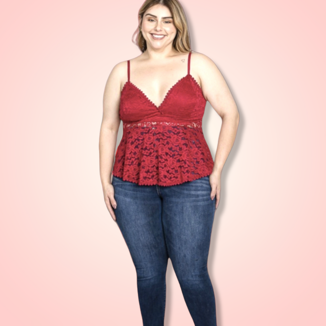 Red Lace Cami