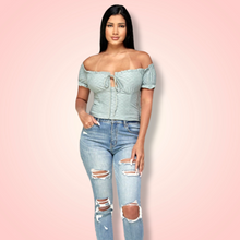 Load image into Gallery viewer, Tie Front Mint Goddess
