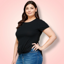 Load image into Gallery viewer, Top with front Knot (Black)
