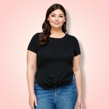 Load image into Gallery viewer, Top with front Knot (Black)

