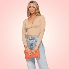 Load image into Gallery viewer, V Neck Crop
