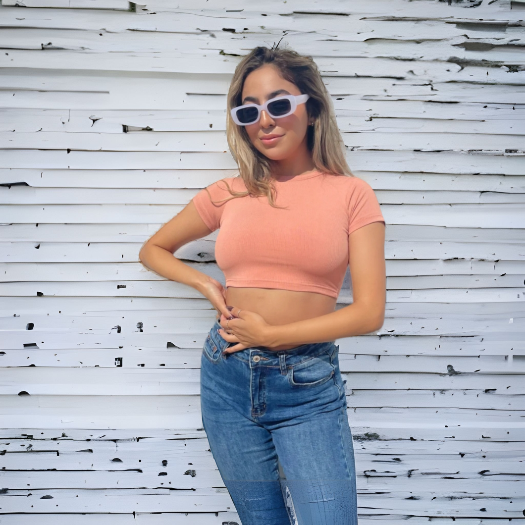 Mood Ribbed Crop